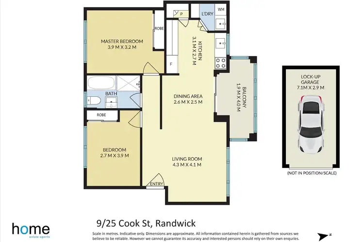 Floorplan of Homely apartment listing, 9/25 Cook Street, Randwick NSW 2031