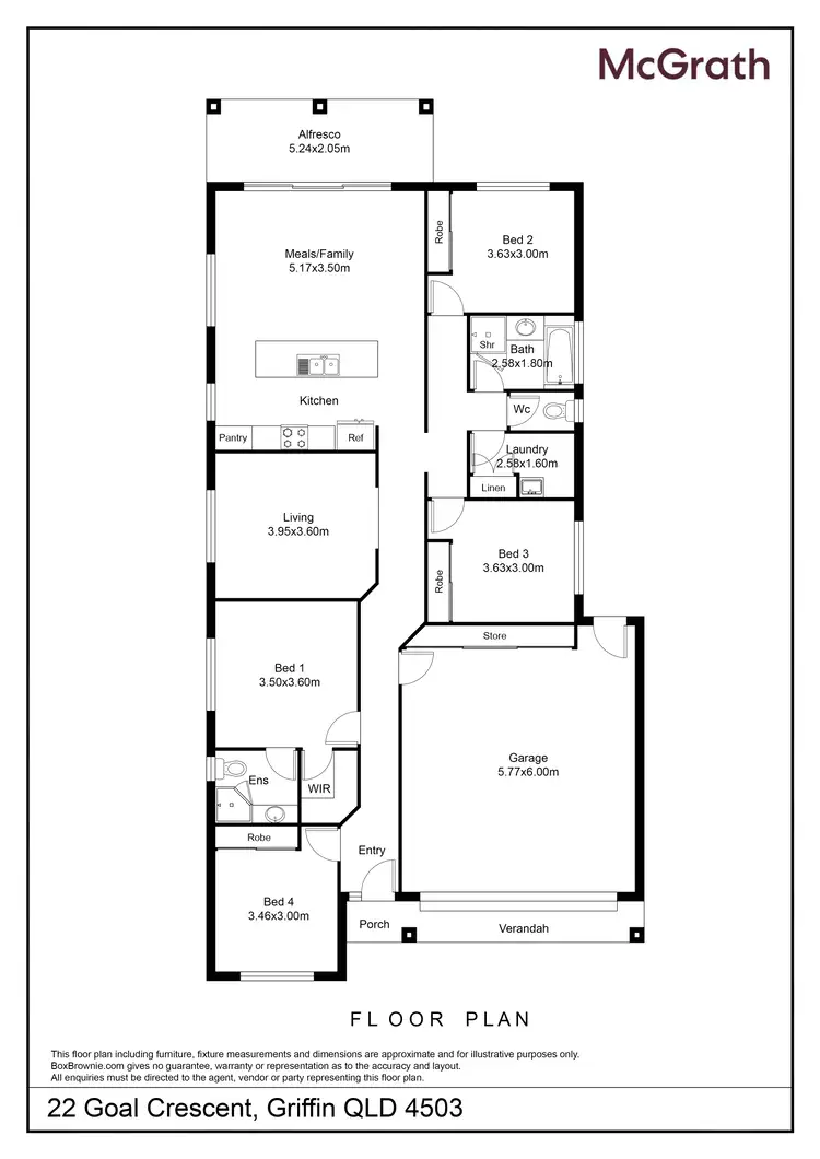 Floorplan of Homely house listing, 22 Goal Crescent, Griffin QLD 4503