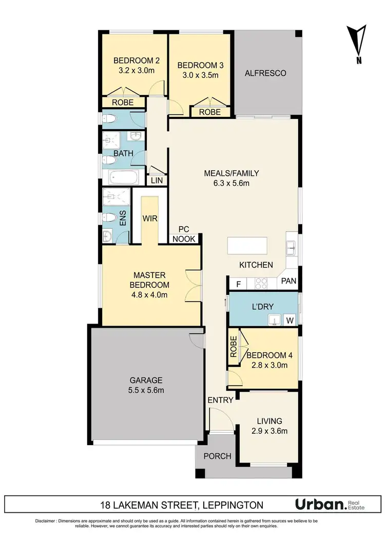Floorplan of Homely house listing, 18 Lakeman Street, Leppington NSW 2179