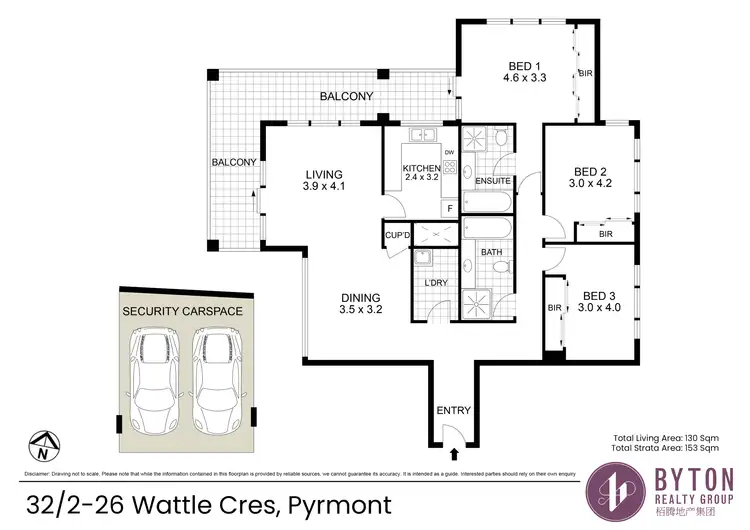 Floorplan of Homely apartment listing, 32/2-26 Wattle Crescent, Pyrmont NSW 2009