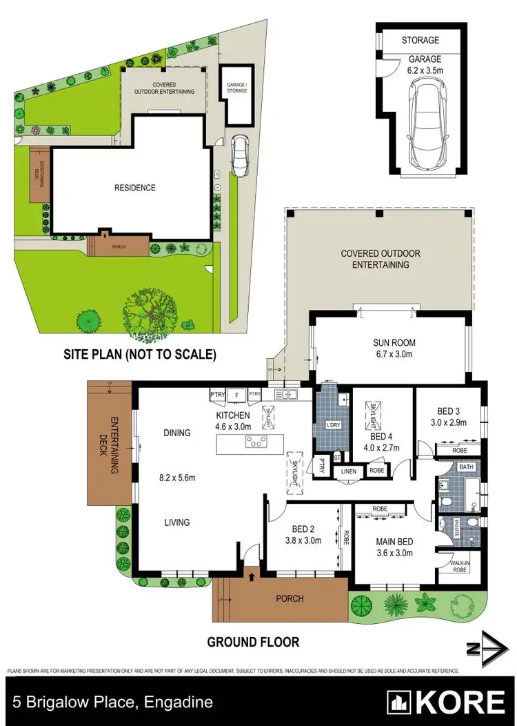 Floorplan of Homely house listing, 5 Brigalow Place, Engadine NSW 2233