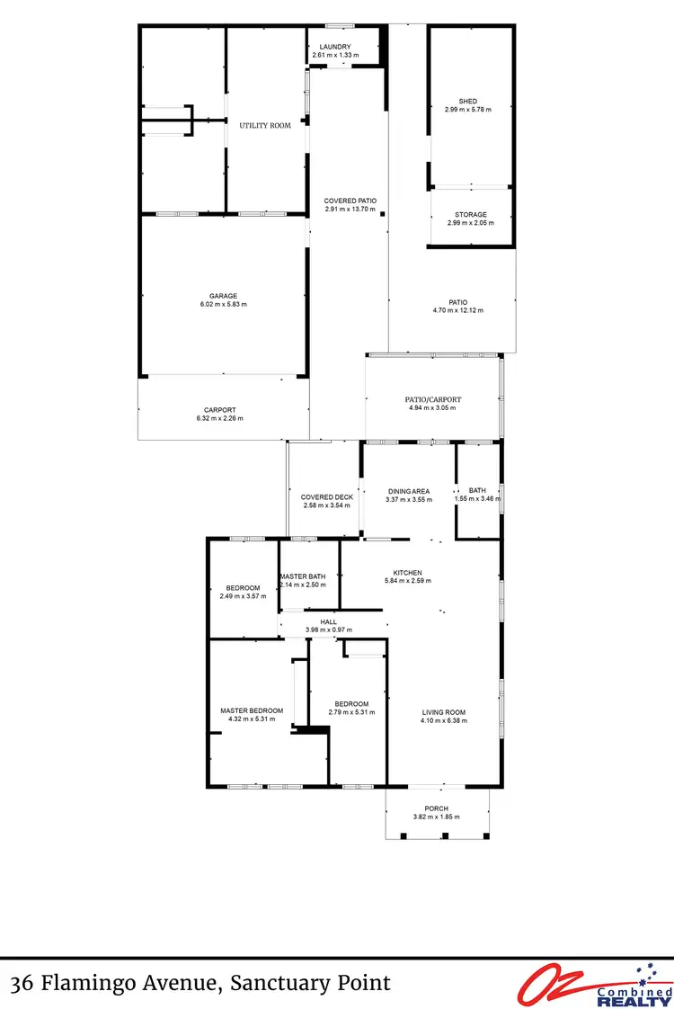 Floorplan of Homely house listing, 36 Flamingo Avenue, Sanctuary Point NSW 2540