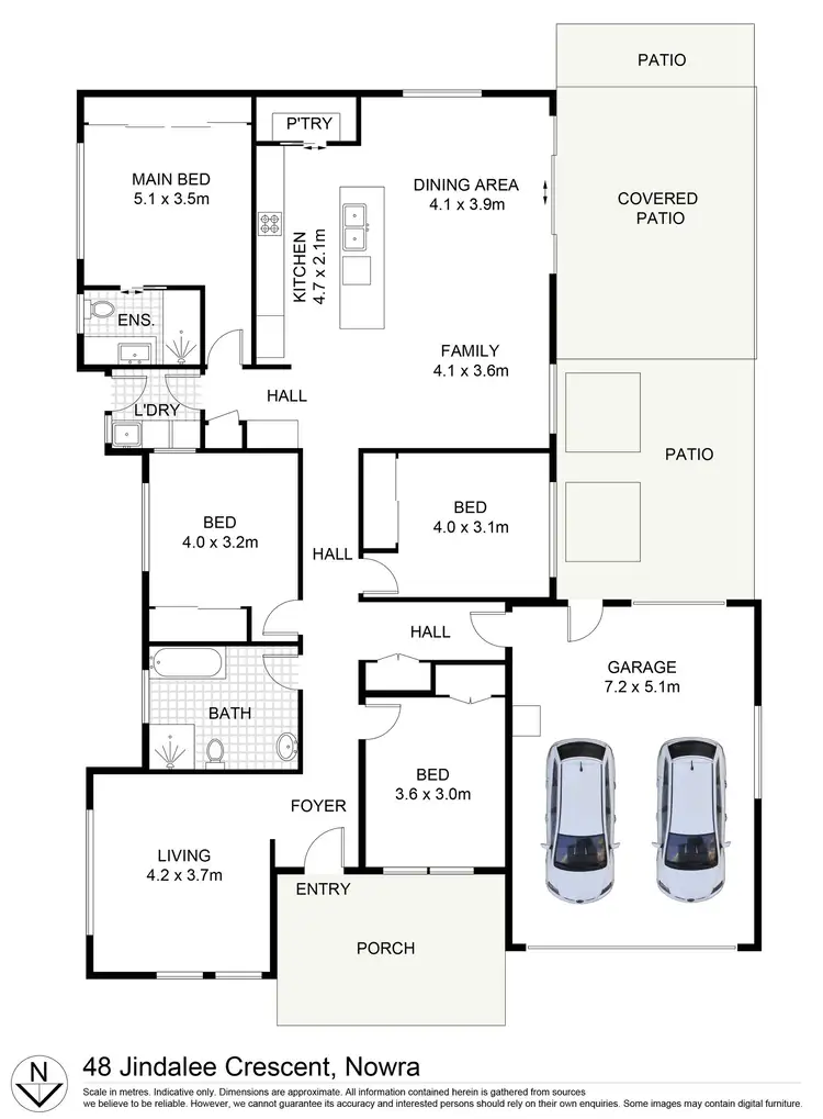 Floorplan of Homely house listing, 48 Jindalee Crescent, Nowra NSW 2541