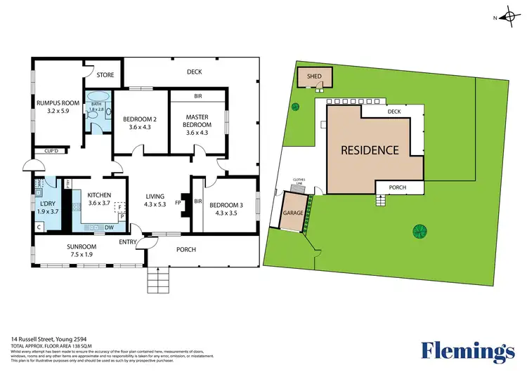 Floorplan of Homely house listing, 14 Russell Street, Young NSW 2594