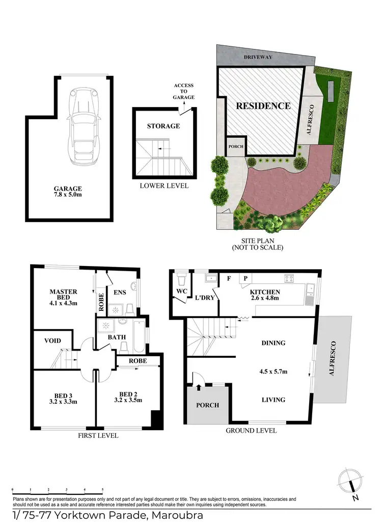 Floorplan of Homely townhouse listing, 1/75-77 Yorktown Parade, Maroubra NSW 2035