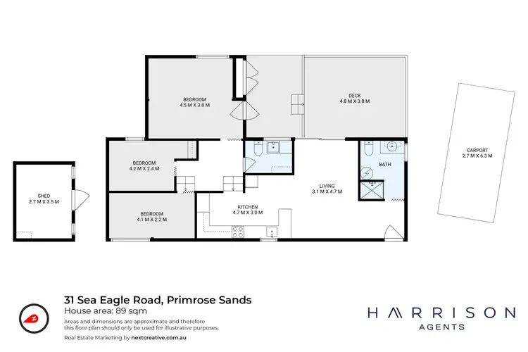 Floorplan of Homely house listing, 31 Sea Eagle Road, Primrose Sands TAS 7173