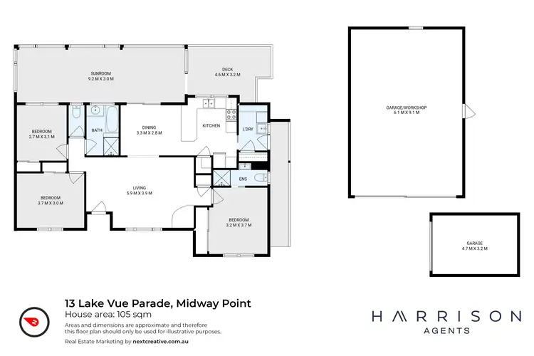 Floorplan of Homely house listing, 13 Lake Vue Parade, Midway Point TAS 7171