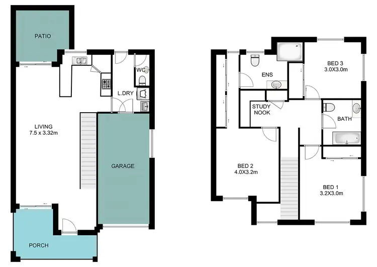 Floorplan of Homely townhouse listing, 68/4 Myola Street, Browns Plains QLD 4118
