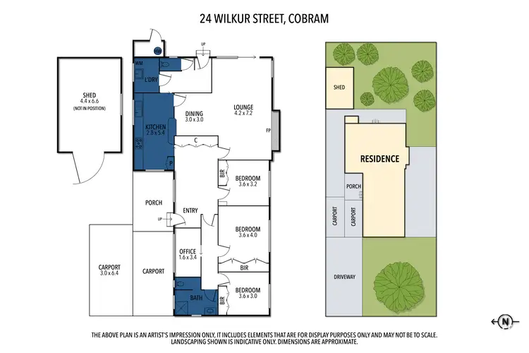 Floorplan of Homely house listing, 24 Wilkur Street, Cobram VIC 3644