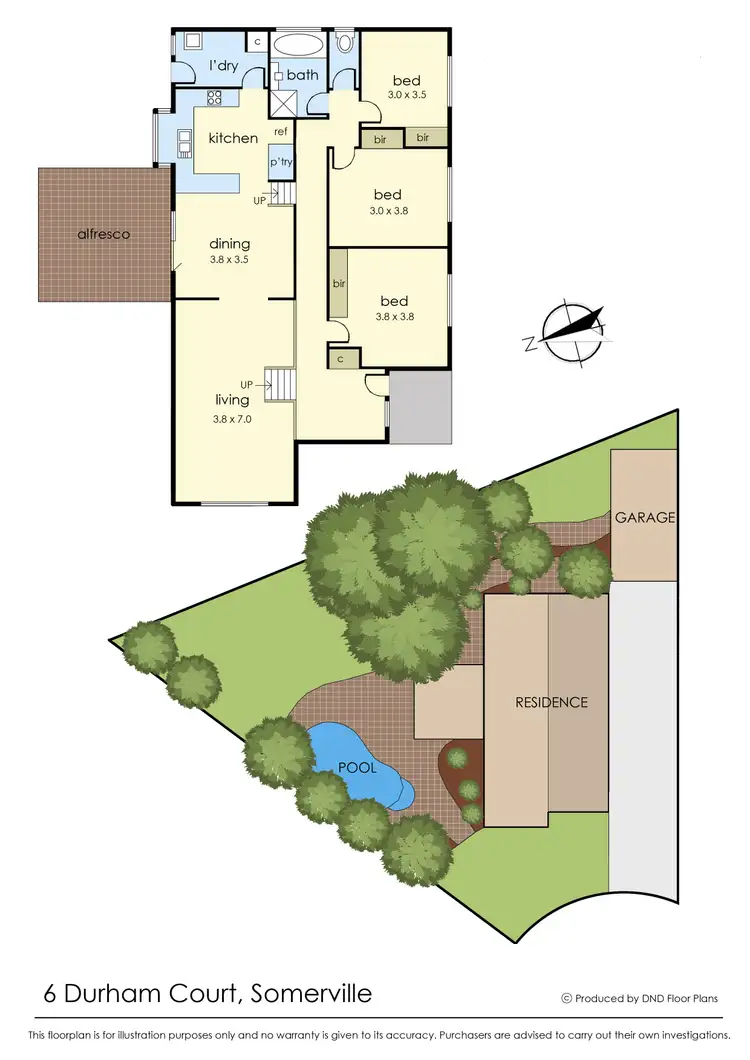 Floorplan of Homely house listing, 6 Durham Street, Somerville VIC 3912