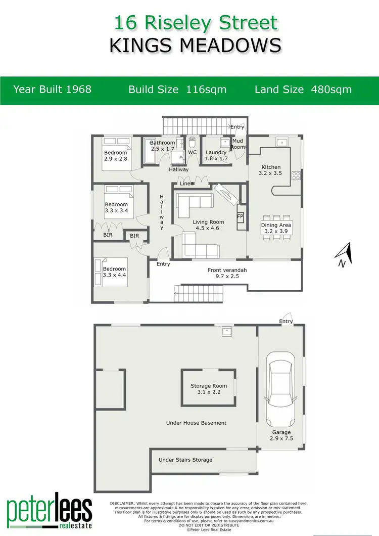 Floorplan of Homely house listing, 16 Riseley Street, Kings Meadows TAS 7249