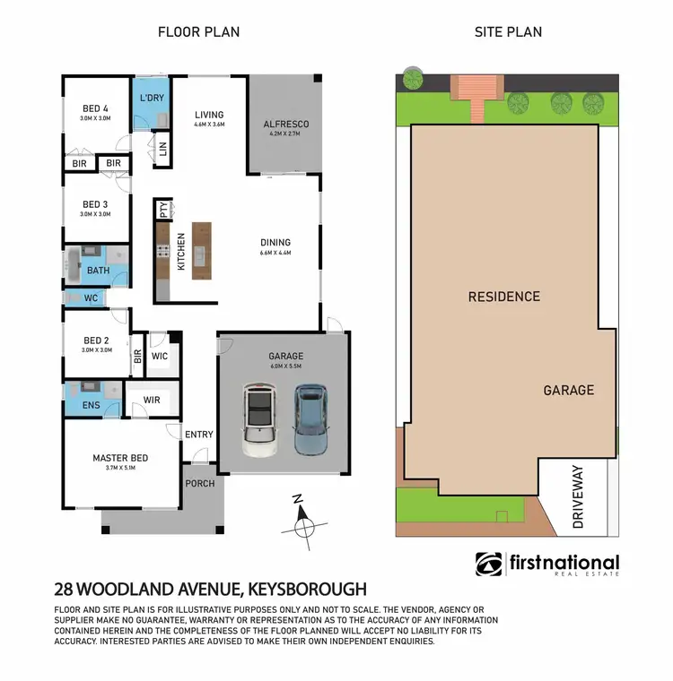 Floorplan of Homely house listing, 28 Woodland Avenue, Keysborough VIC 3173