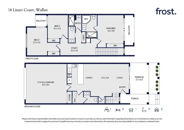 Floorplan of Homely house listing, 18 Linari Close, Hidden Valley VIC 3756