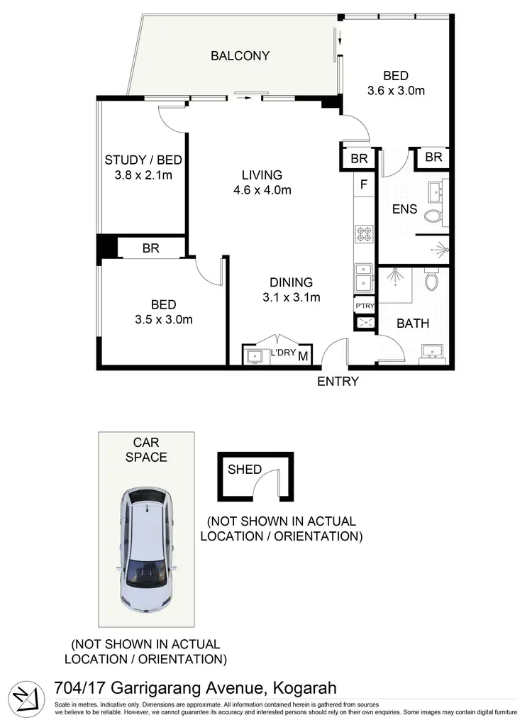 Floorplan of Homely apartment listing, 704/17 Garrigarrang Avenue, Kogarah NSW 2217