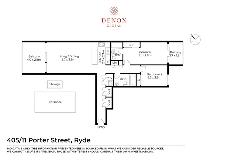 Floorplan of Homely apartment listing, 405/11 Porter Street, Ryde NSW 2112