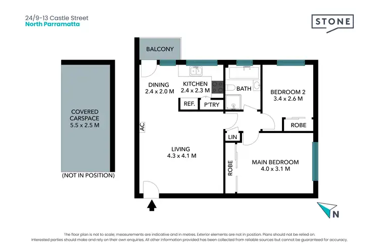 Floorplan of Homely apartment listing, 24/9-13 Castle Street, North Parramatta NSW 2151