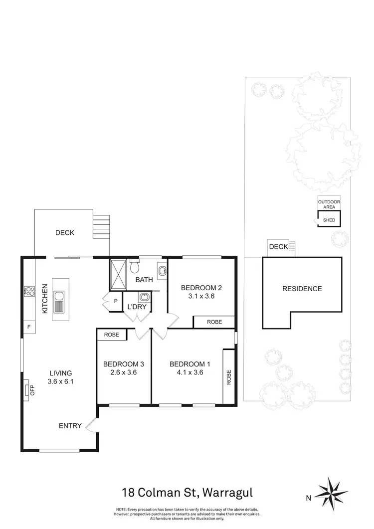 Floorplan of Homely house listing, 18 Colman Street, Warragul VIC 3820
