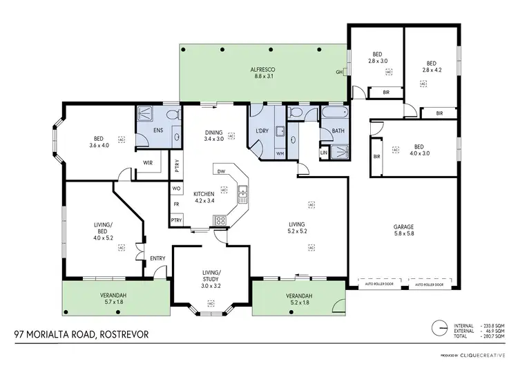 Floorplan of Homely house listing, 97 Morialta Road, Rostrevor SA 5073