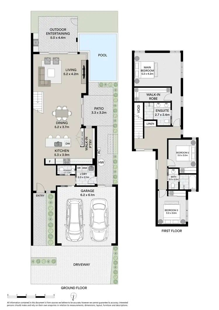Floorplan of Homely semi-detached listing, 2/16 Coonawa Street, Buddina QLD 4575