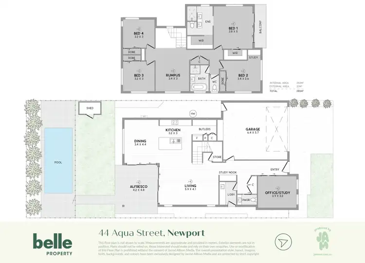 Floorplan of Homely house listing, 44 Aqua Street, Newport QLD 4020