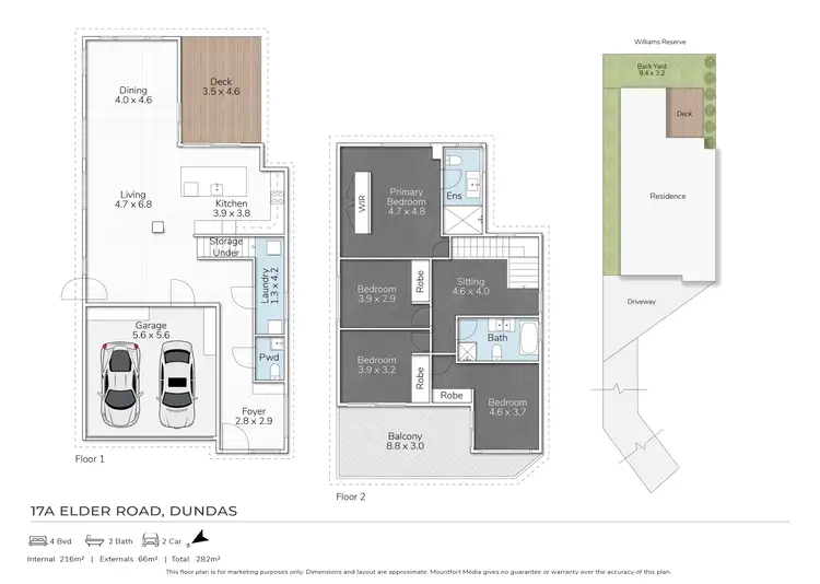 Floorplan of Homely house listing, 17a Elder Road, Dundas NSW 2117