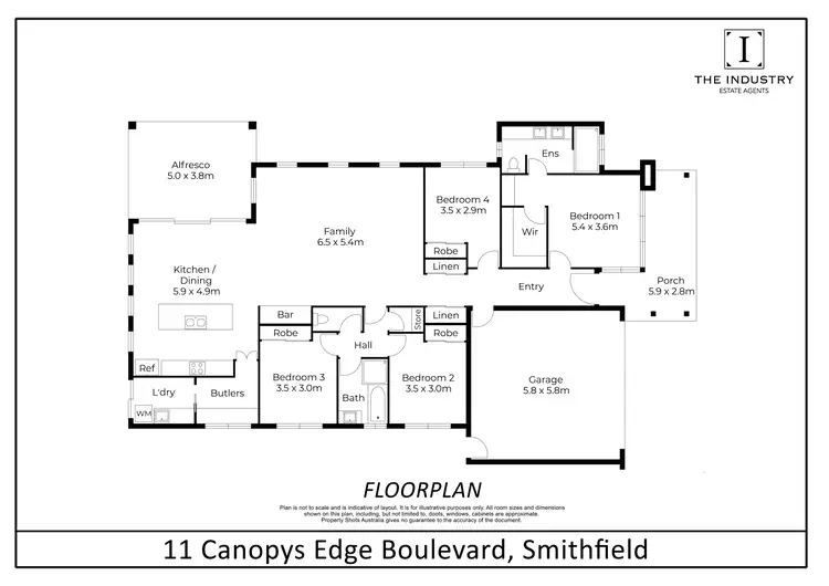 Floorplan of Homely house listing, 11 Canopys Edge Boulevard, Smithfield QLD 4878