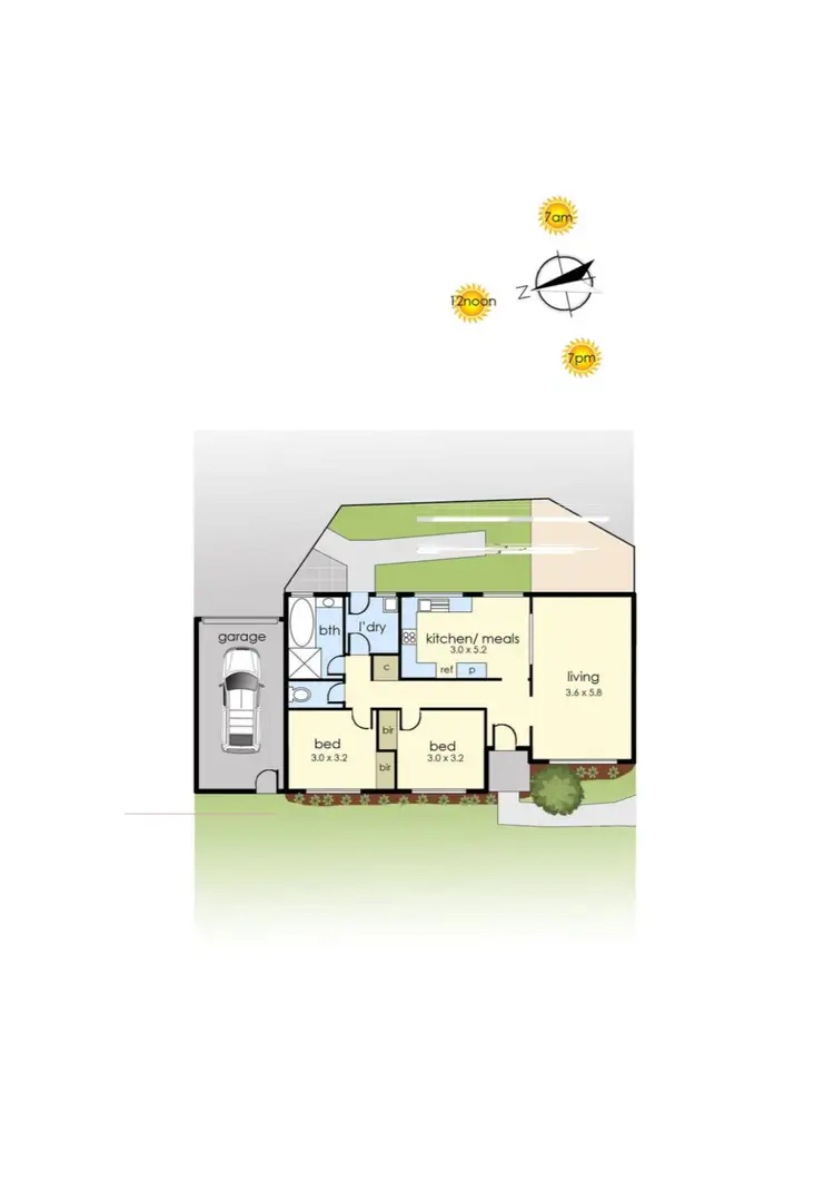 Floorplan of Homely unit listing, 1/8-10 Joy Street, Frankston VIC 3199