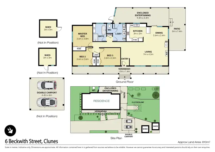 Floorplan of Homely house listing, 6 Beckwith Street, Clunes VIC 3370