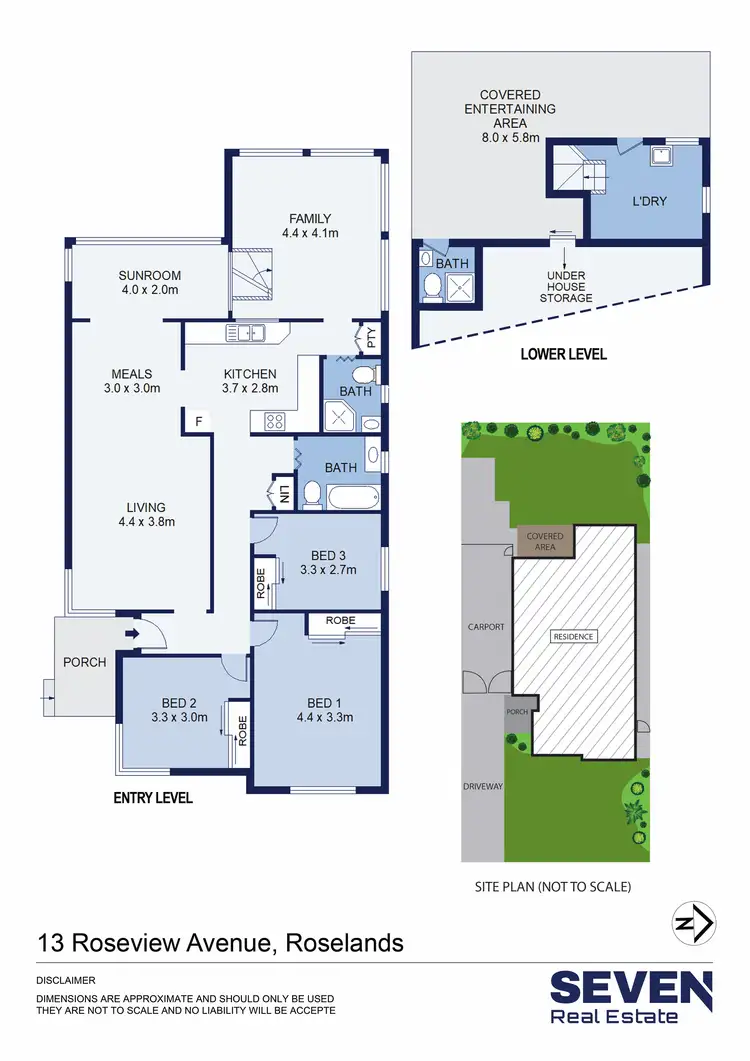 Floorplan of Homely house listing, 13 Roseview Avenue, Roselands NSW 2196