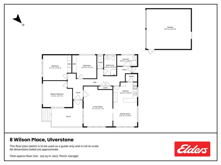 Floorplan of Homely house listing, 8 Wilson Place, Ulverstone TAS 7315
