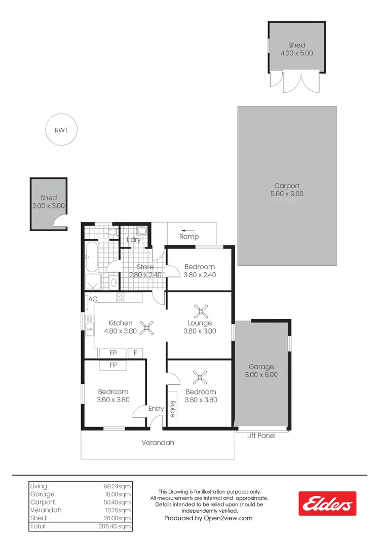 Floorplan of Homely house listing, 40 Union Street, Clare SA 5453