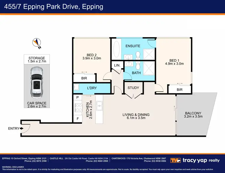Floorplan of Homely apartment listing, 455/7 Epping Park Drive, Epping NSW 2121