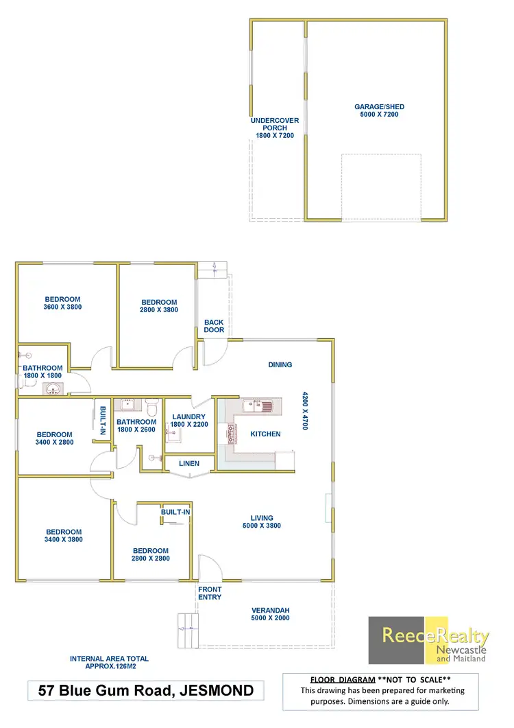 Floorplan of Homely house listing, 57 Blue Gum Road, Jesmond NSW 2299