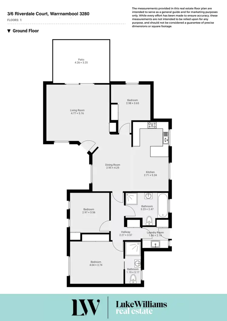 Floorplan of Homely house listing, 3/6 Riverdale Court, Warrnambool VIC 3280