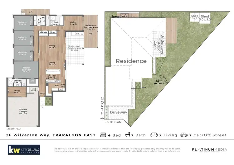 Floorplan of Homely house listing, 26 Wilkerson Way, Traralgon VIC 3844