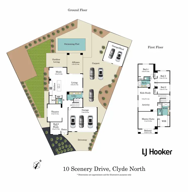Floorplan of Homely house listing, 10 Scenery Drive, Clyde North VIC 3978