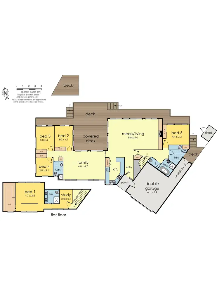 Floorplan of Homely house listing, 47 Lakeside Crescent, Croydon Hills VIC 3136