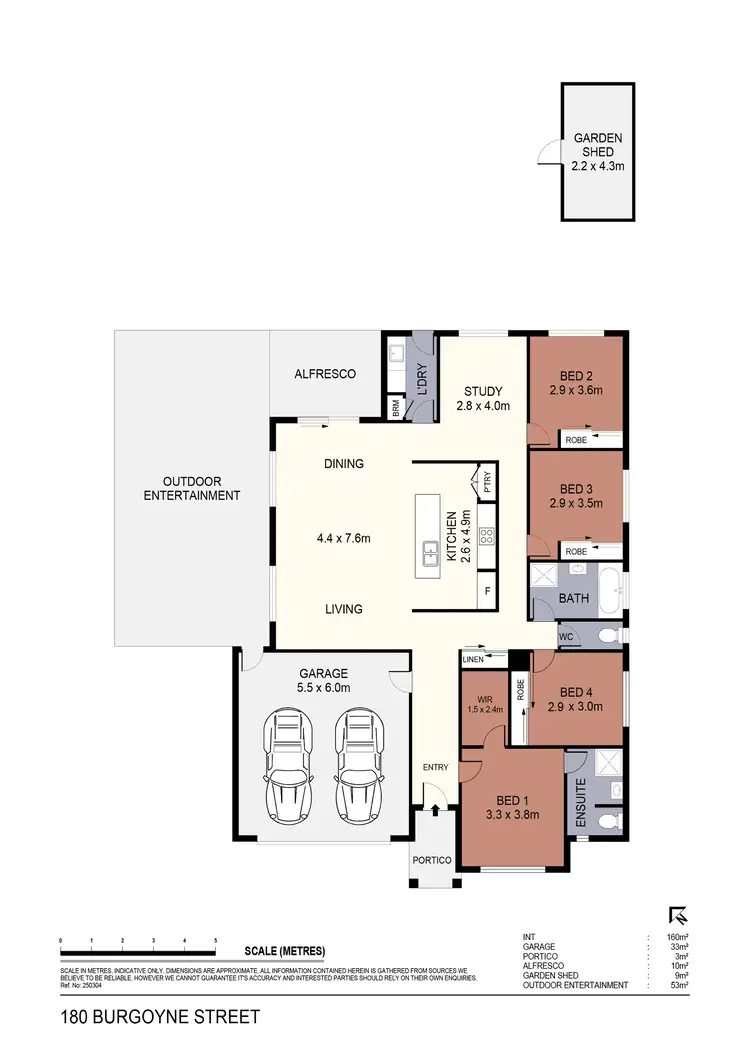 Floorplan of Homely house listing, 180 Burgoyne Street, Huntly VIC 3551