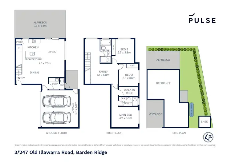 Floorplan of Homely townhouse listing, 3/247 Old Illawarra Road, Barden Ridge NSW 2234