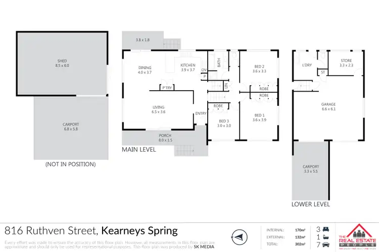 Floorplan of Homely house listing, 816 Ruthven Street, Kearneys Spring QLD 4350
