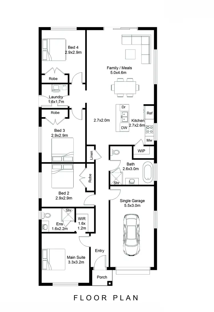 Floorplan of Homely house listing, Address available on request