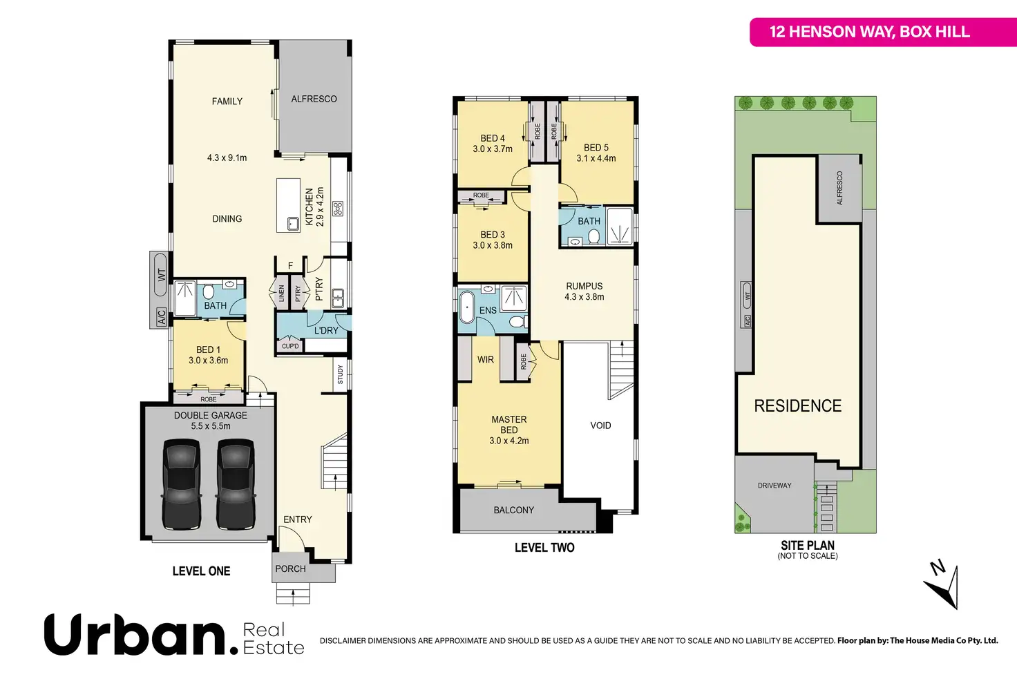 Floorplan of Homely house listing, 12 Henson Way, Box Hill NSW 2765