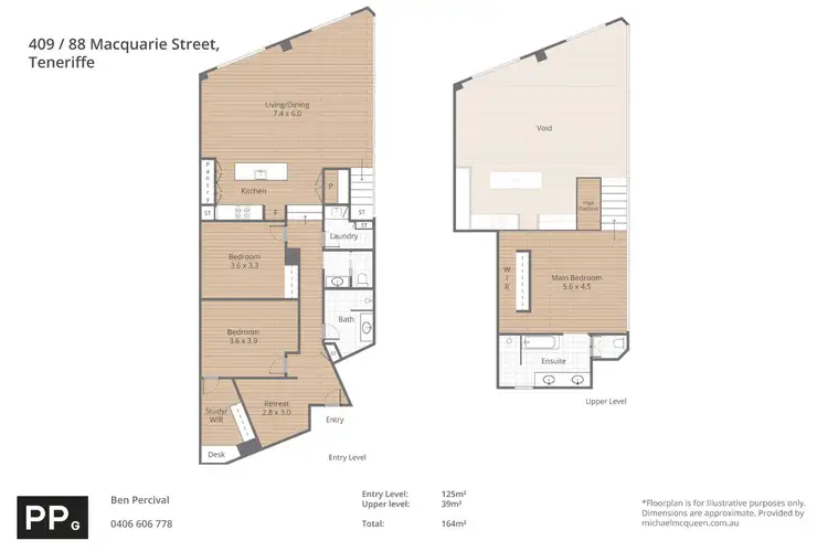 Floorplan of Homely apartment listing, 409/88 Macquarie Street, Teneriffe QLD 4005