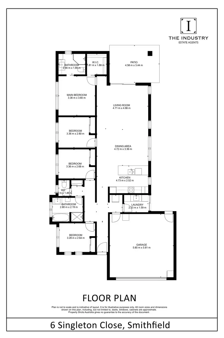 Floorplan of Homely house listing, 6 Singleton Close, Smithfield QLD 4878