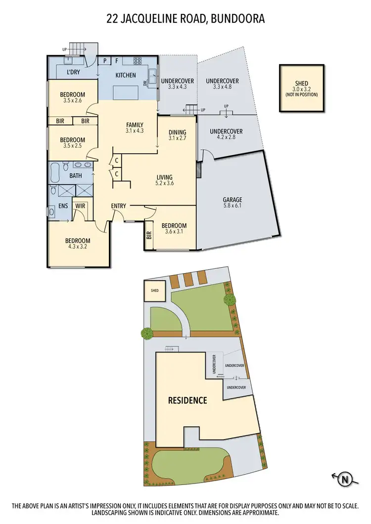 Floorplan of Homely house listing, 22 Jacqueline Road, Bundoora VIC 3083