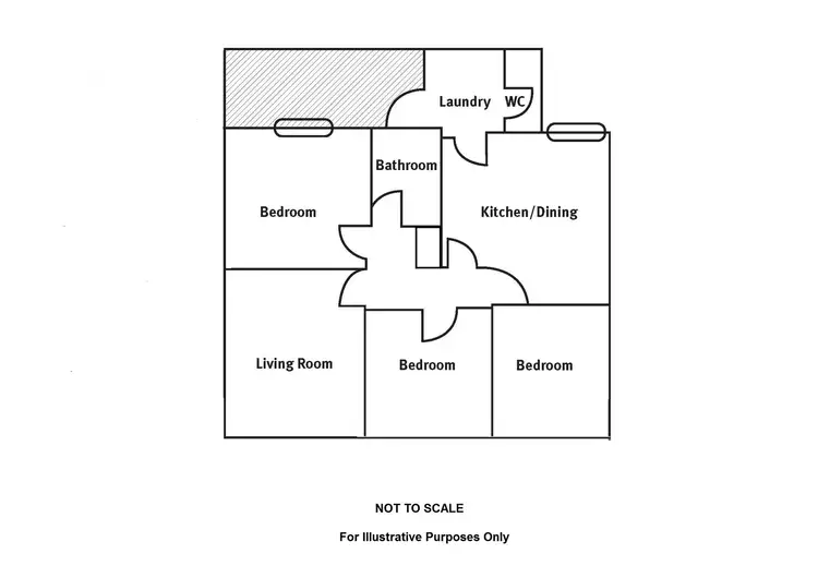 Floorplan of Homely semi-detached listing, 23 Millowick Street, Whyalla Stuart SA 5608