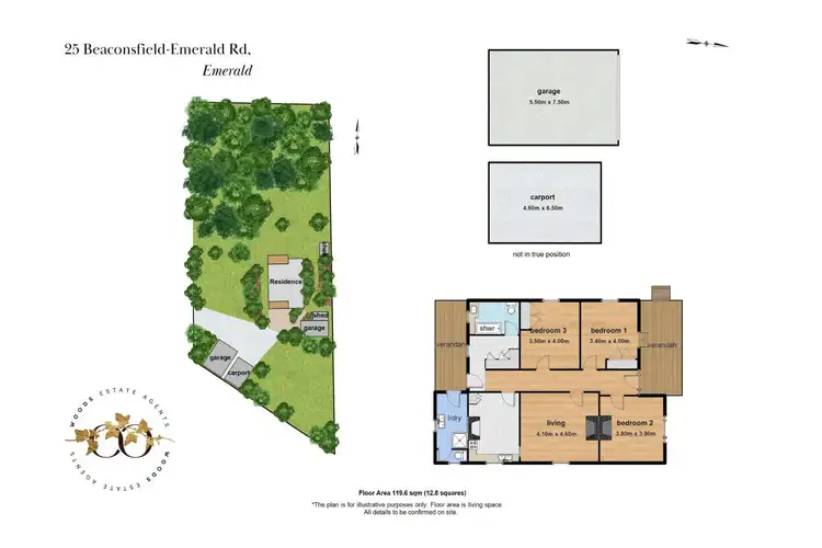 Floorplan of Homely house listing, 25 Beaconsfield-Emerald Road, Emerald VIC 3782