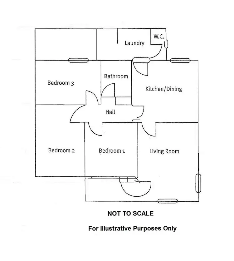 Floorplan of Homely semi-detached listing, 2 Millowick Street, Whyalla Stuart SA 5608