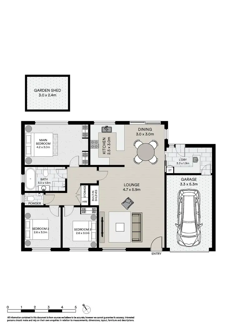 Floorplan of Homely unit listing, 1/4 Allanbrae Place, Devonport TAS 7310