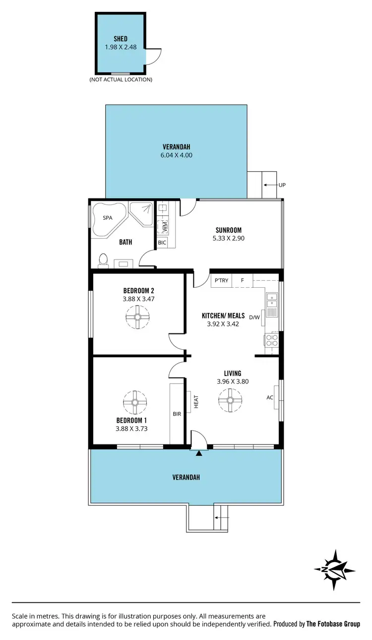 Floorplan of Homely house listing, 16 Roy Terrace, Christies Beach SA 5165